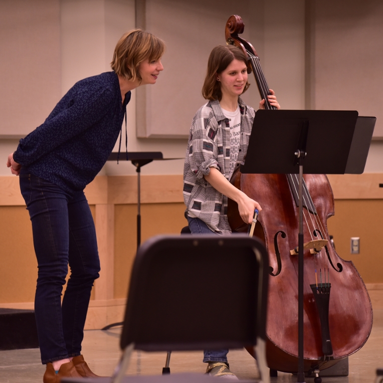 Sarah Kaiser with Sydney Peterson. Credit Noam Niv.